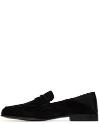 Manolo Blahnik Black Plymouth Loafers