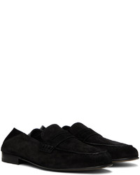 Manolo Blahnik Black Plymouth Loafers