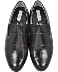 Marc Jacobs Black Quilted Patent Leather Loafer