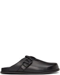 Valentino Garavani Black Sabot Loafers