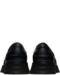 Alexander McQueen Black Seal Loafers