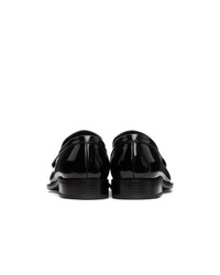 Givenchy Black Shiny Leather Loafers