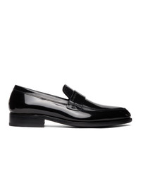 Givenchy Black Shiny Leather Loafers