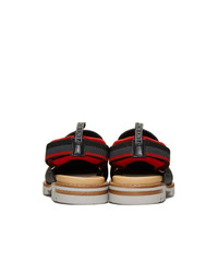 Fendi Black Slingback Loafers