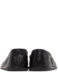 The Row Black Slip On Canal Loafers