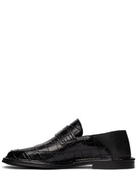 Loewe Black Slip On Loafers