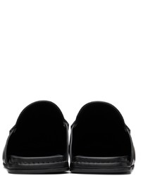 Salvatore Ferragamo Black Slip On Loafers