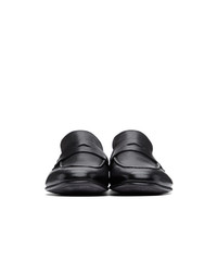 Dunhill Black Soft Chiltern Patina Loafers