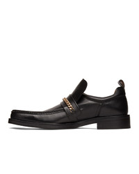 Martine Rose Black Square Toe Boot Loafers
