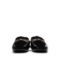 Gucci Black Suede Gg Supersofty Slip On Loafers