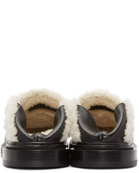 Fendi Black White Loafers
