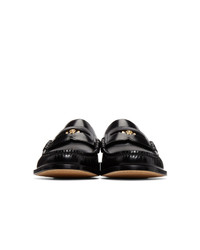 Versace Black With Love Loafers