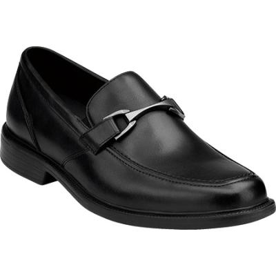 Bostonian Laureate Black Smooth Leather Loafers, $72 | Shoebuy | Lookastic