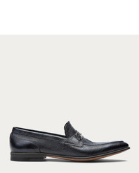 Bally Brian Black Leather Loafer With Buckle