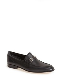 Bally Brian Leather Bit Loafer Size 7 D Black