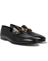 Gucci Brixton Horsebit Collapsible Heel Leather Loafers
