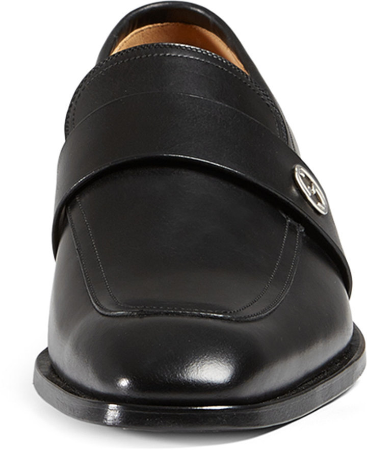 gucci broadwick leather loafers