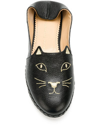 Charlotte Olympia Cat Face Slippers
