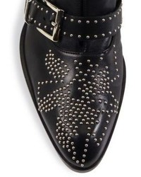 Chloé Chloe Susanna Studded Leather Loafer Booties