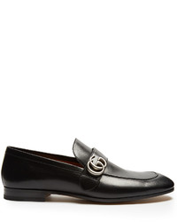 Gucci Donnie Gg Leather Loafers