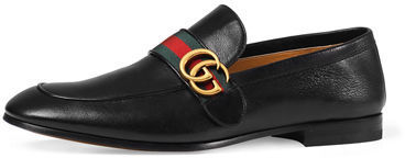 Gucci Donnie Web Leather Loafer, $695 