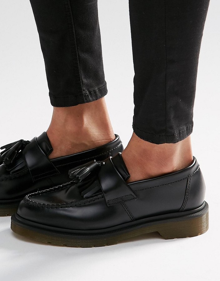 dr martens black adrian loafers,Quality