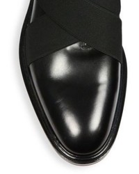 Givenchy Elastic Strap Leather Loafers