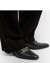 Needles Embellished Leather Loafers