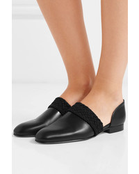 Loewe Flex Dorsay Braided Leather Loafers