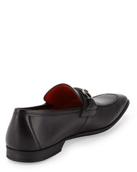 Magnanni For Neiman Marcus Leather Bit Loafer Black