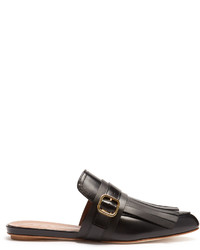 Marni Fringed Backless Loafters