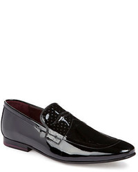 Ted Baker Gram Patent Leather Moustache Penny Loafers
