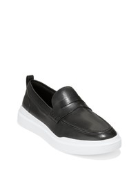 Cole Haan Grandpro Rally Penny Loafer In Blackopti At Nordstrom