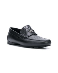 Versace Grecca Embossed Loafers