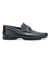 Versace Grecca Embossed Loafers