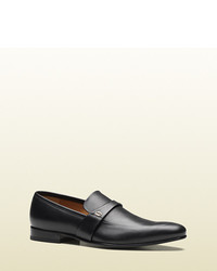 Gucci Black Leather Loafer