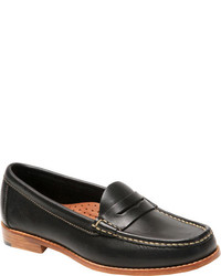 Handsewn Company Penny Loafer Leather Outsole Black Leather Penny Loafers