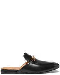 Gucci Horsebit Leather Backless Loafers