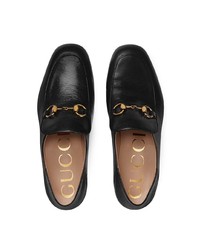 Gucci Horsebit Leather Loafers With Crystals