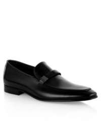 Hugo Boss Sleken Leather Loafer 9 Black