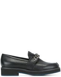 Jil Sander Navy Chain Detail Loafers