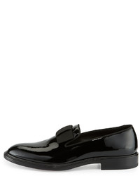 Givenchy K Line Patent Leather Bow Loafer Black