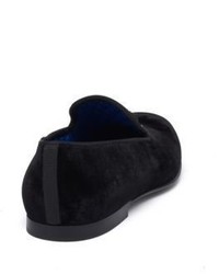 Fendi Karlito Velvet Leather Mink Fur Slippers
