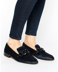 Mango Leather Buckle Loafer