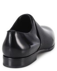 Jimmy Choo Leather Elastic Loafers