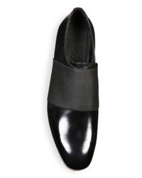 Jimmy Choo Leather Elastic Loafers