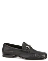 Gucci Leather Horsebit Loafers