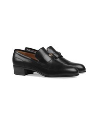 Gucci Leather Loafers With Team Motif