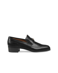 Gucci Leather Loafers With Team Motif