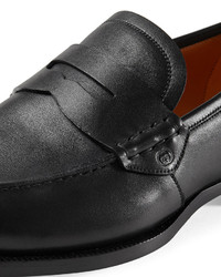 Gucci Leather Penny Loafer Black